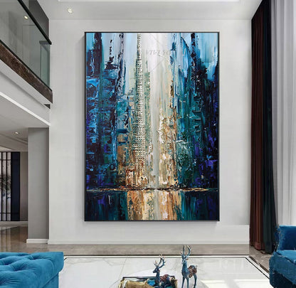 Handcrafted Abstract Painting Fine Art For Homedecor MA1263