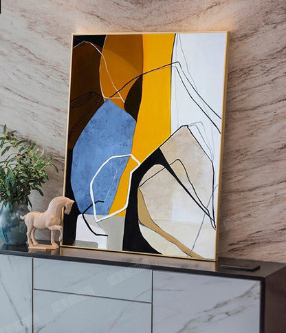 Handcrafted Abstract Painting Fine Art For Homedecor MA1305