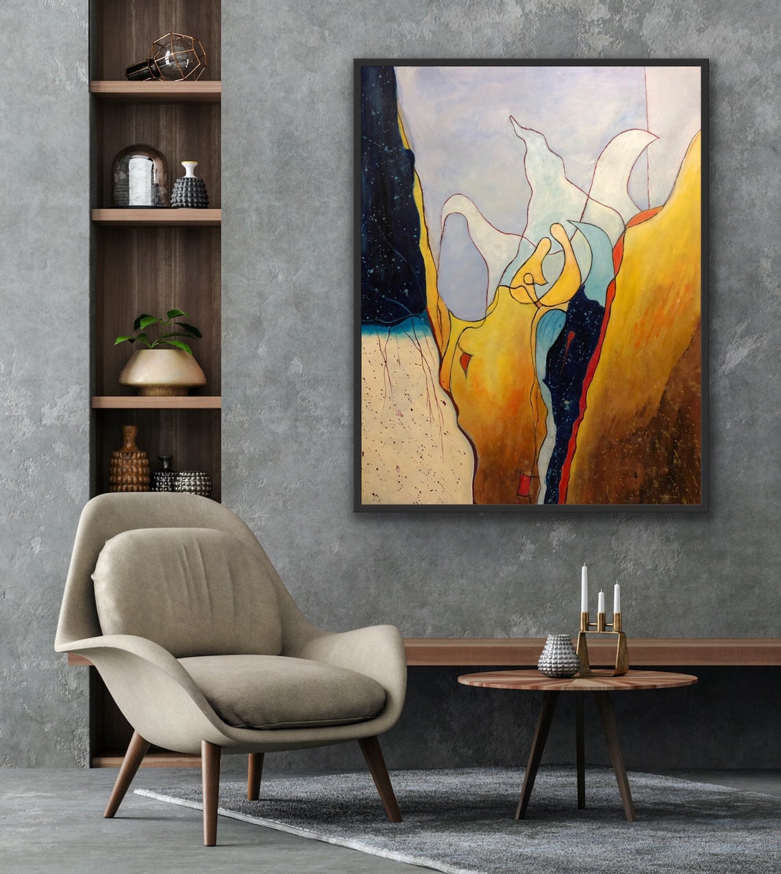 Handcrafted  Oil Paintings Acrylic paintings On Canvas Abstract paintings Wall Art MA1320