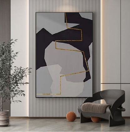 Handcrafted Abstract Painting Fine Art For Homedecor MA1338