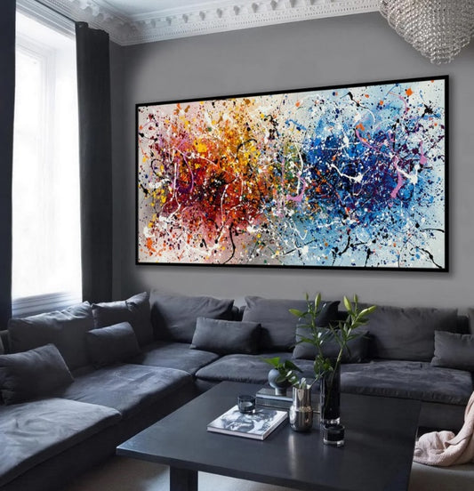 Handcrafted Abstract Painting Fine Art For Homedecor MA1351