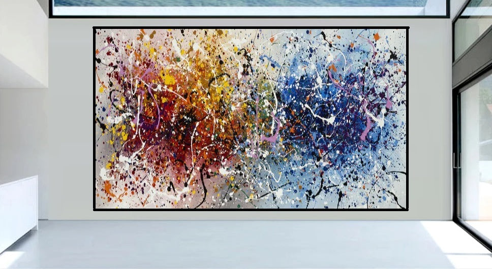 Handcrafted Abstract Painting Fine Art For Homedecor MA1351