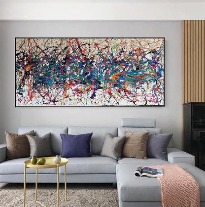 Handcrafted Abstract Painting Fine Art For Homedecor MA1354