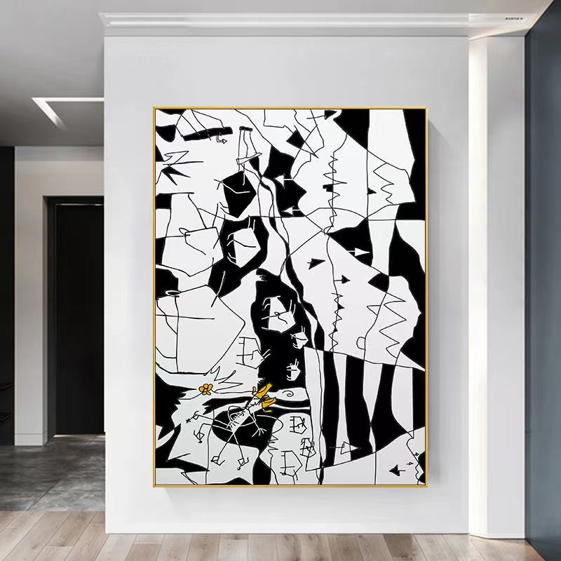 Handcrafted Abstract Painting Fine Art For Homedecor MA1364