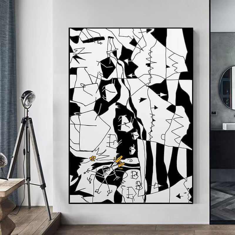 Handcrafted Abstract Painting Fine Art For Homedecor MA1364