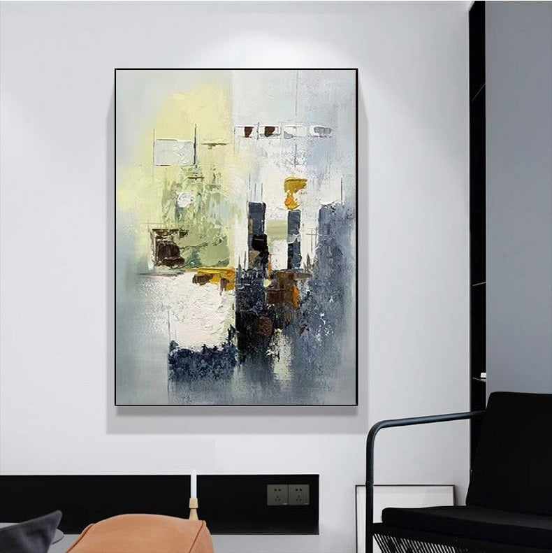 Handcrafted Abstract Painting Fine Art For Homedecor MA1373