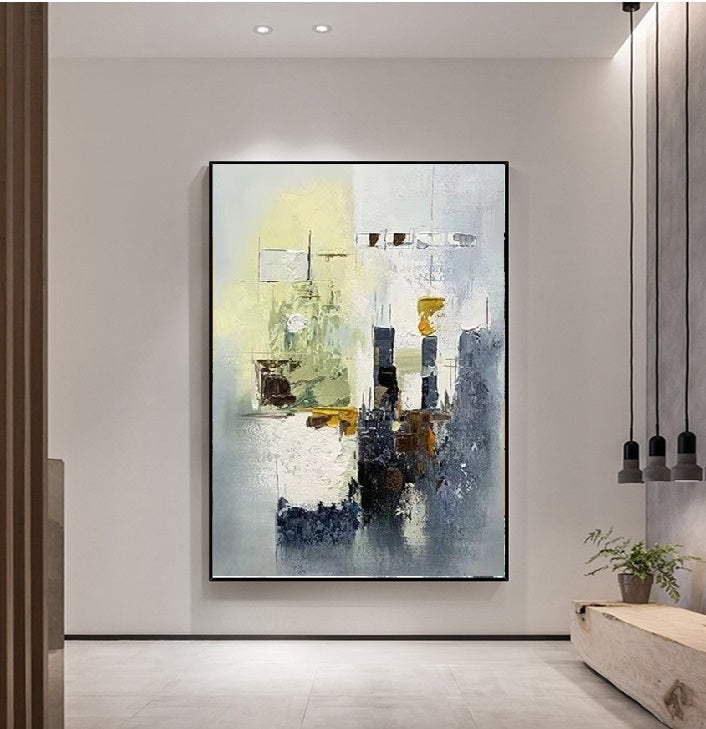 Handcrafted Abstract Painting Fine Art For Homedecor MA1373