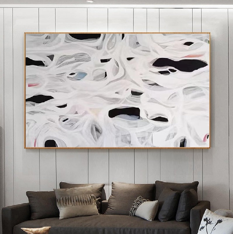 Handcrafted Abstract Painting Fine Art For Homedecor MA1391