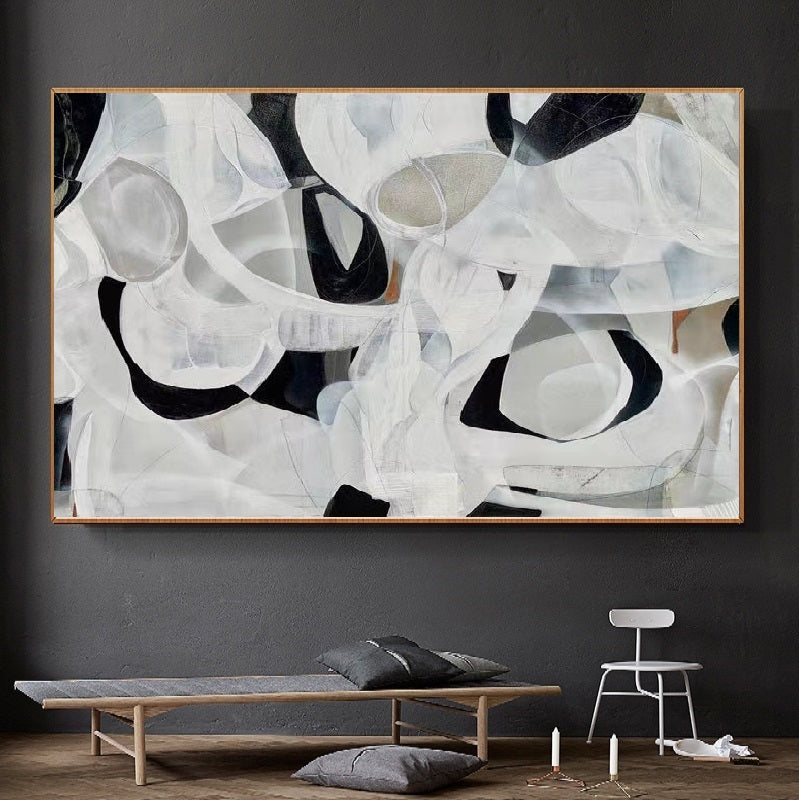 Handcrafted Abstract Painting Fine Art For Homedecor MA1418