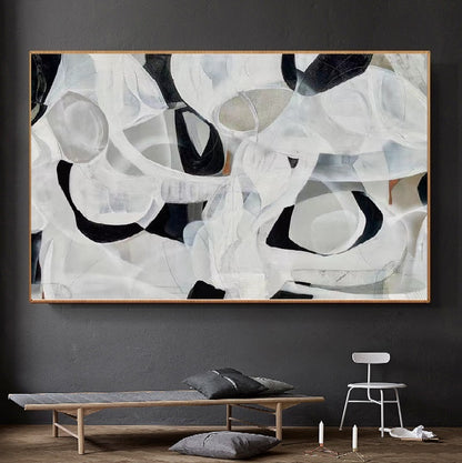 Handcrafted Abstract Painting Fine Art For Homedecor MA1418