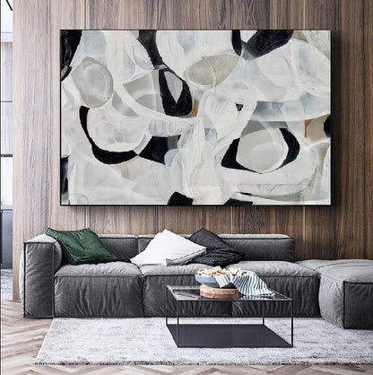 Handcrafted Abstract Painting Fine Art For Homedecor MA1418