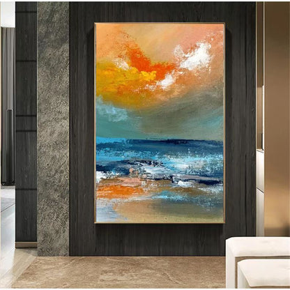 Handcrafted Abstract Painting Fine Art For Homedecor MA1488