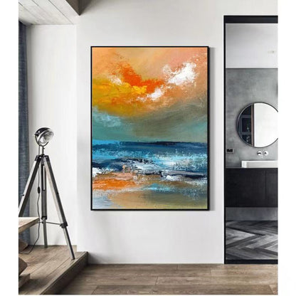 Handcrafted Abstract Painting Fine Art For Homedecor MA1488
