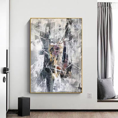 Handcrafted Abstract Painting Fine Art For Homedecor MA1489