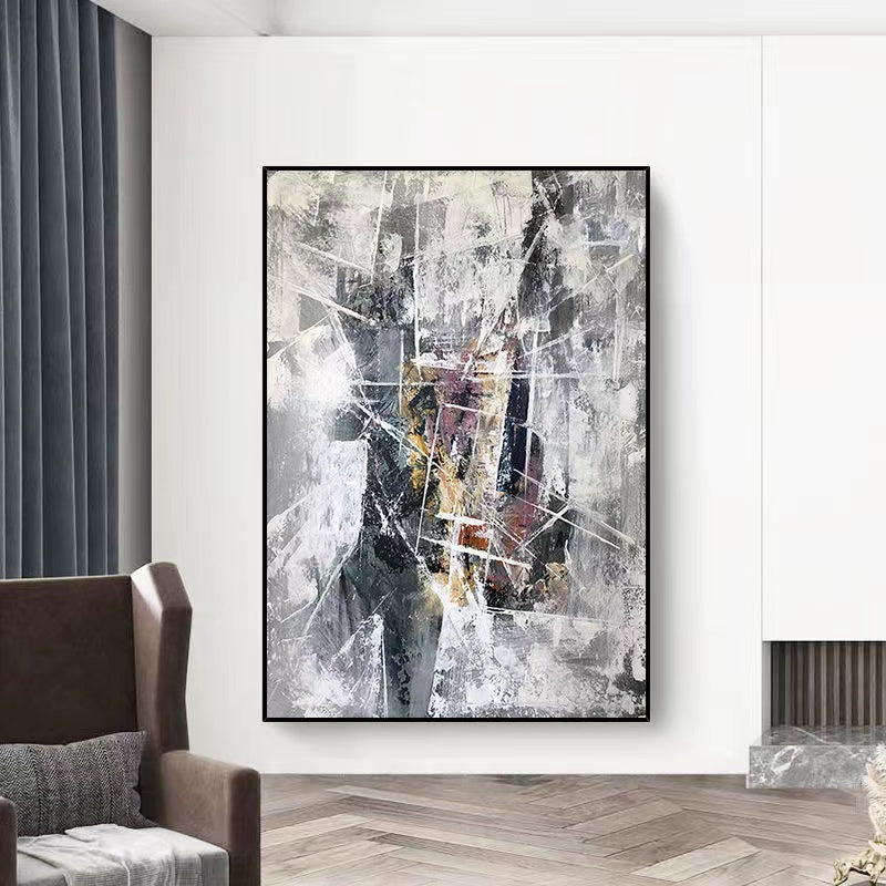 Handcrafted Abstract Painting Fine Art For Homedecor MA1489