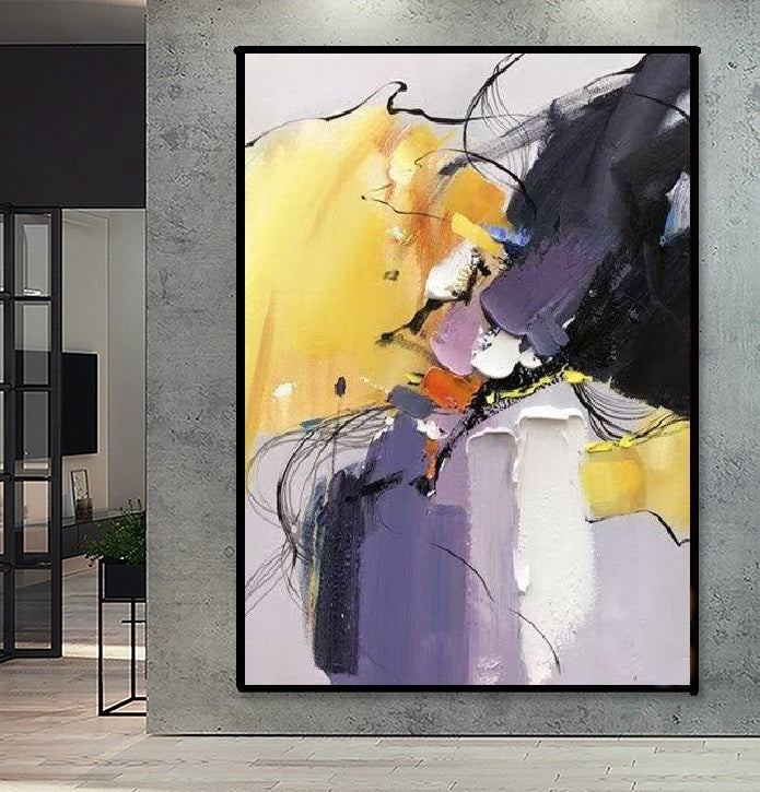 Handcrafted Abstract Painting Fine Art For Homedecor MA1555