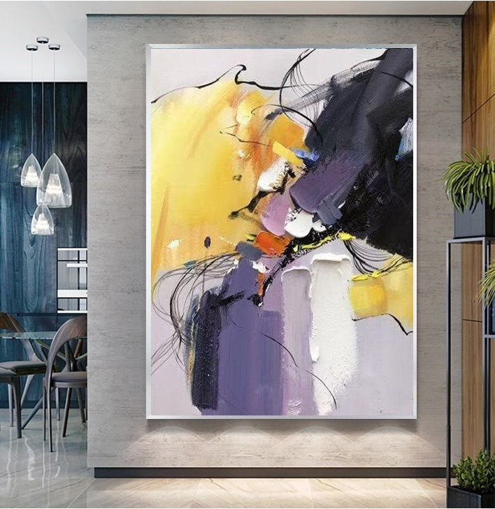 Handcrafted Abstract Painting Fine Art For Homedecor MA1555