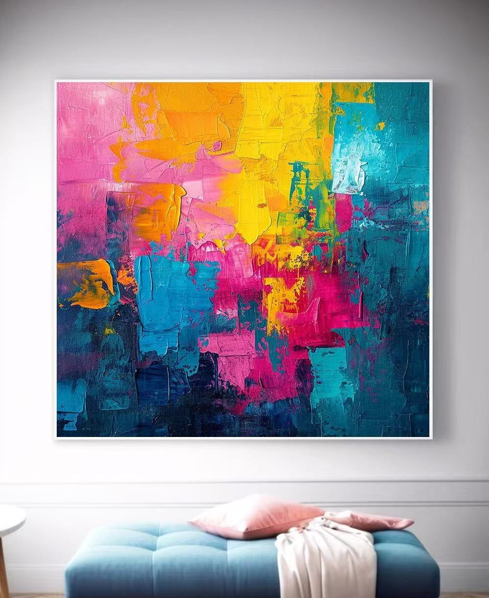 Handcrafted  Oil Paintings Acrylic paintings On Canvas Abstract paintings Wall Art MA1563