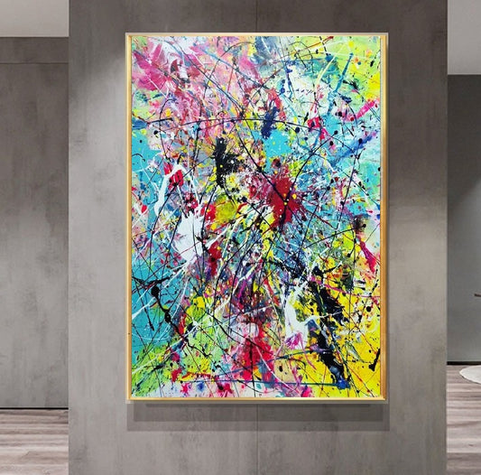 Handcrafted Abstract Painting Fine Art For Homedecor MA1566
