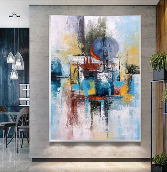 Handcrafted  Oil Paintings Acrylic paintings On Canvas Abstract paintings Wall Art MA1596