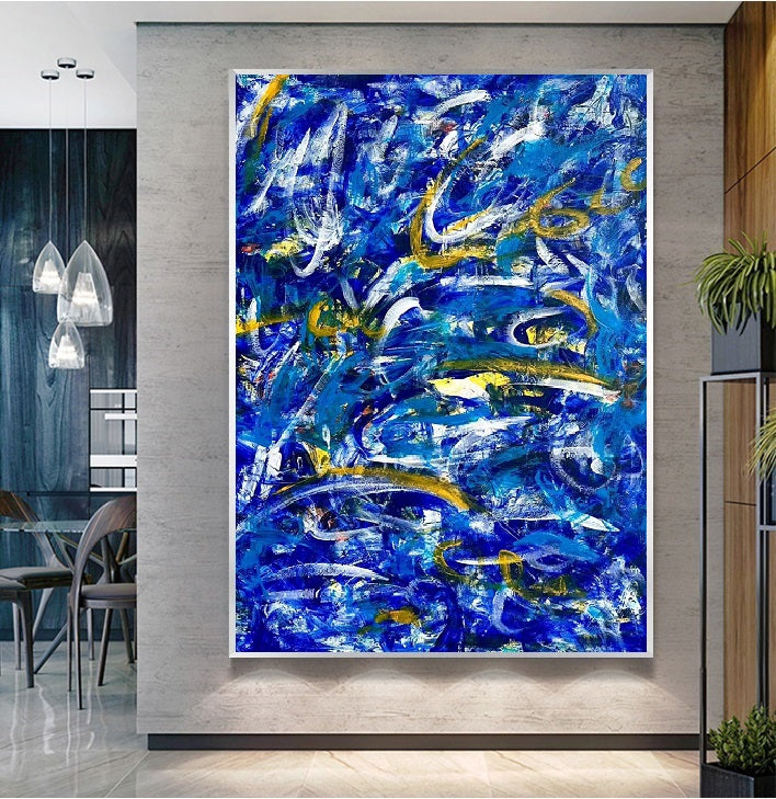 Handcrafted Abstract Painting Fine Art For Homedecor MA1606