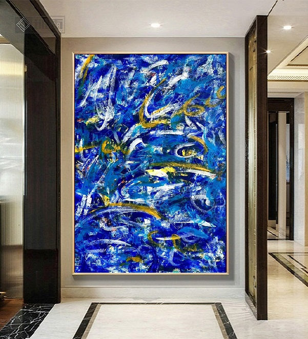 Handcrafted Abstract Painting Fine Art For Homedecor MA1606