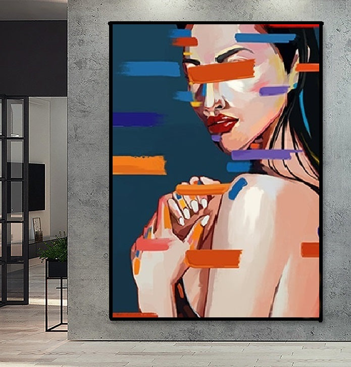 Handcrafted Modern Painting Fine Art For Homedecor MB1018