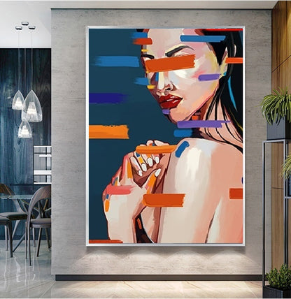 Handcrafted Modern Painting Fine Art For Homedecor MB1018