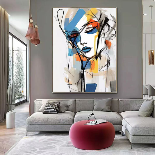 Handcrafted Modern Painting Fine Art For Homedecor MB1038