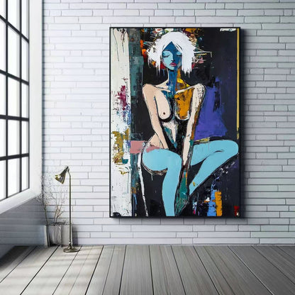 Handcrafted Modern Painting Fine Art For Homedecor MB1048