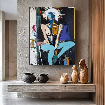 Handcrafted Modern Painting Fine Art For Homedecor MB1048
