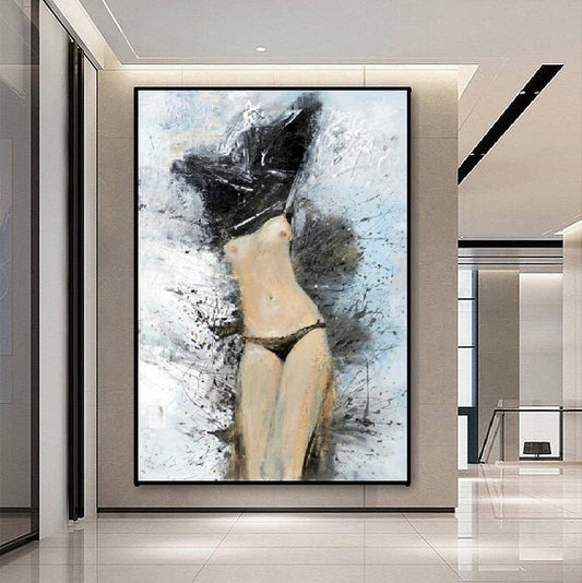 Handcrafted Modern Painting Fine Art For Homedecor MB1055