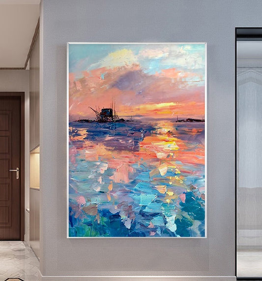Handcrafted Modern Painting Fine Art For Homedecor MB1087
