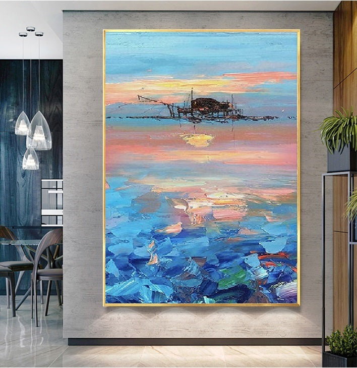 Handcrafted Modern Painting Fine Art For Homedecor MB1089