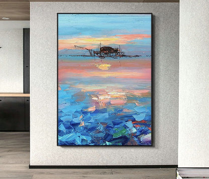 Handcrafted Modern Painting Fine Art For Homedecor MB1089