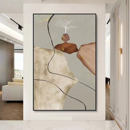 Handcrafted Modern Painting Fine Art For Homedecor MB1101A