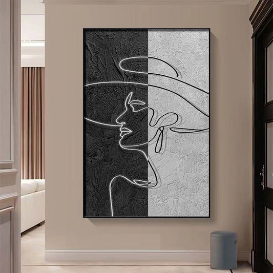 Handcrafted Modern Painting Fine Art For Homedecor MB1102B