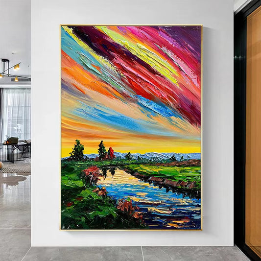 Handcrafted Modern Painting Fine Art For Homedecor MB1117