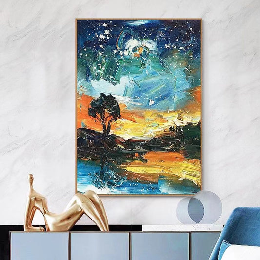 Handcrafted Modern Painting Fine Art For Homedecor MB1123