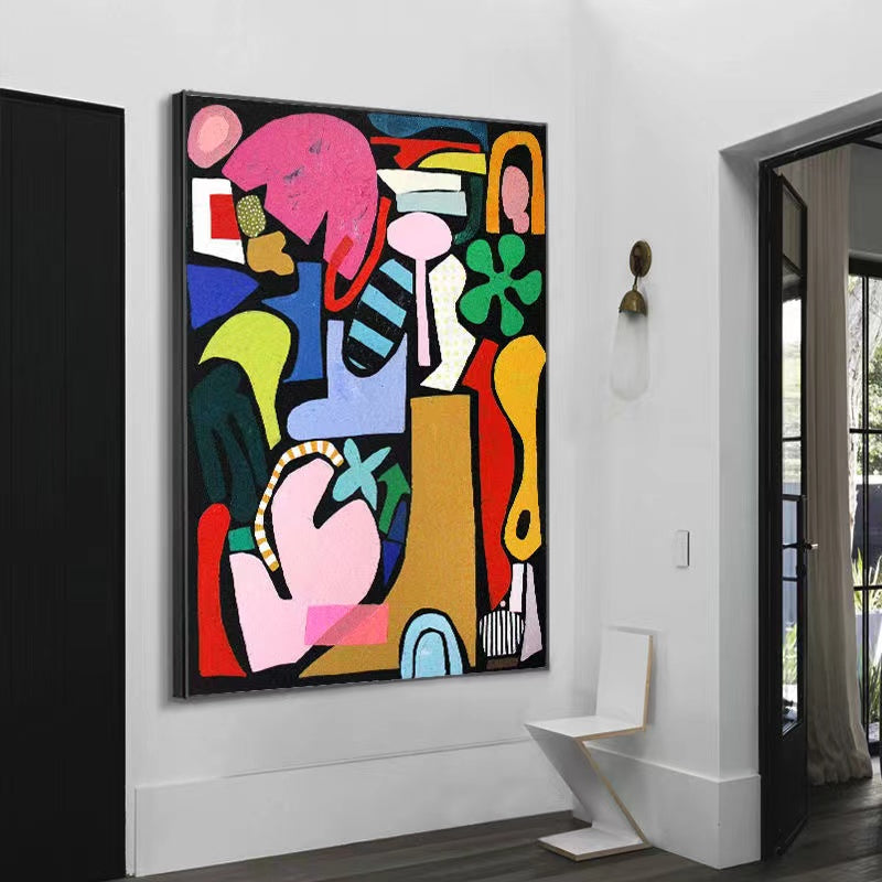 Handcrafted  Oil Paintings Acrylic paintings On Canvas Abstract paintings Wall Art MA1024