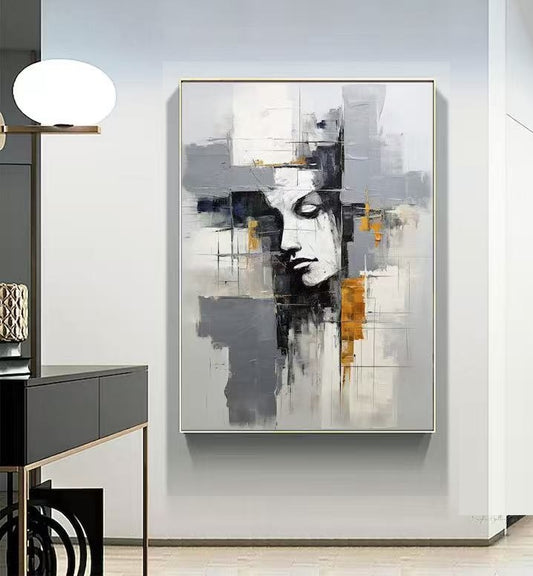 Handcrafted Modern Painting Fine Art For Homedecor MB1159