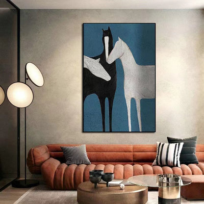 Handcrafted Modern Animal Painting Fine Wall Art For Homedecor MDA1002