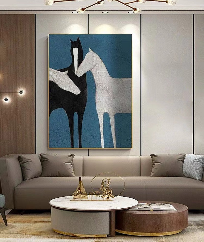 Handcrafted Modern Animal Painting Fine Wall Art For Homedecor MDA1002