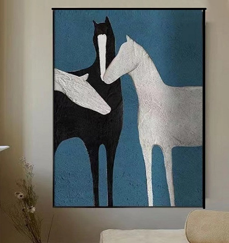 Handcrafted Modern Animal Painting Fine Wall Art For Homedecor MDA1002