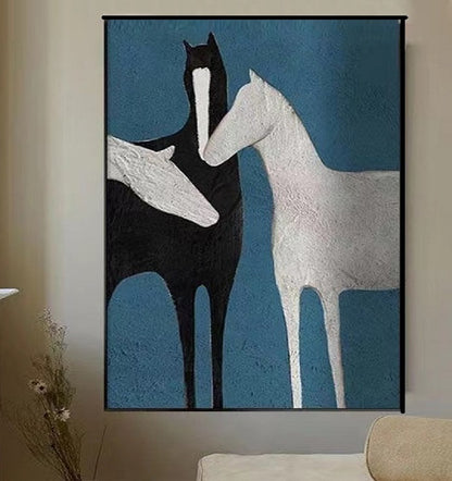 Handcrafted Modern Animal Painting Fine Wall Art For Homedecor MDA1002