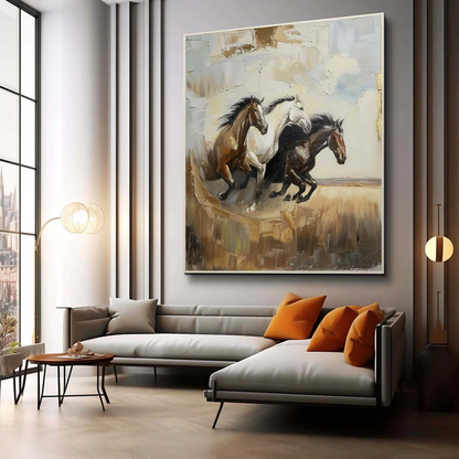 Handcrafted Modern Animal Painting Fine Wall Art For Homedecor MDA1007