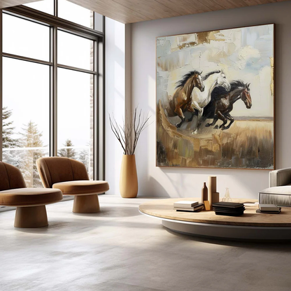 Handcrafted Modern Animal Painting Fine Wall Art For Homedecor MDA1007