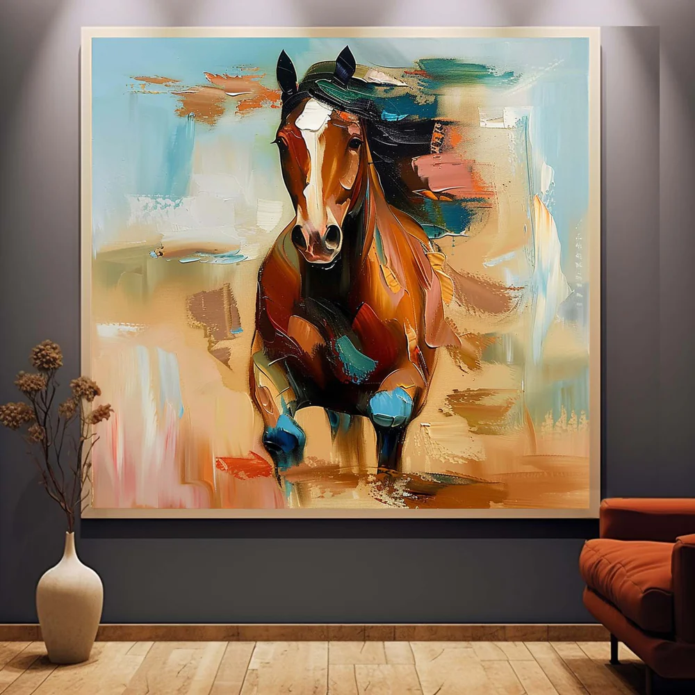 Handcrafted Modern Animal Painting Fine Wall Art For Homedecor MDA1009