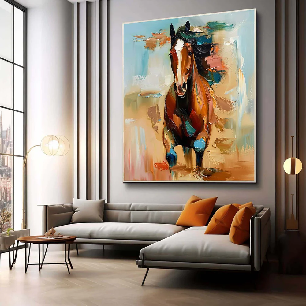 Handcrafted Modern Animal Painting Fine Wall Art For Homedecor MDA1009