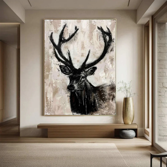 Handcrafted Modern Animal Painting Fine Wall Art For Homedecor MDA1010